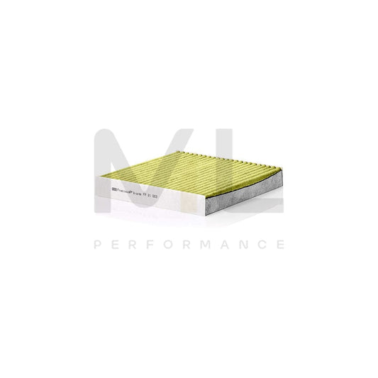 MANN-FILTER FP 21 003 Pollen filter Activated Carbon Filter, Activated Carbon Filter with polyphenol, Particulate filter (PM 2.5), with antibacterial action, with fungicidal effect, FreciousPlus