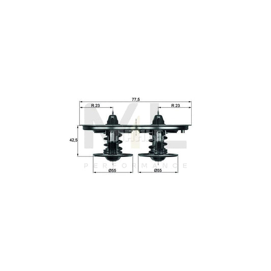 MAHLE ORIGINAL TX 58 83 Engine thermostat Opening Temperature: 83��C, without gasket / seal | ML Performance Car Parts