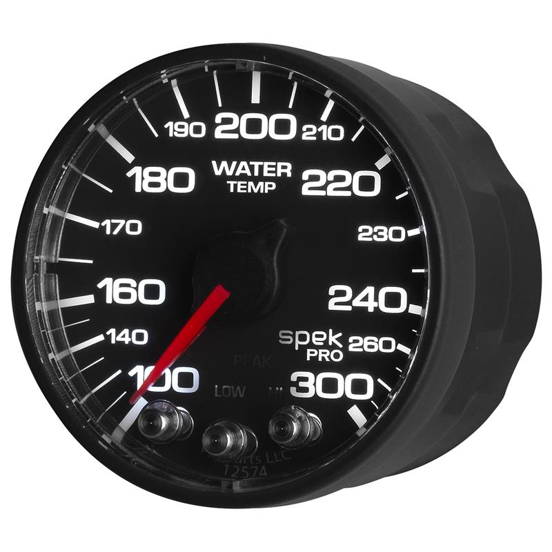 Autometer Spek-Pro 52.4mm 100-300 Deg F Digital Stepper Motor Water Temp Gauge