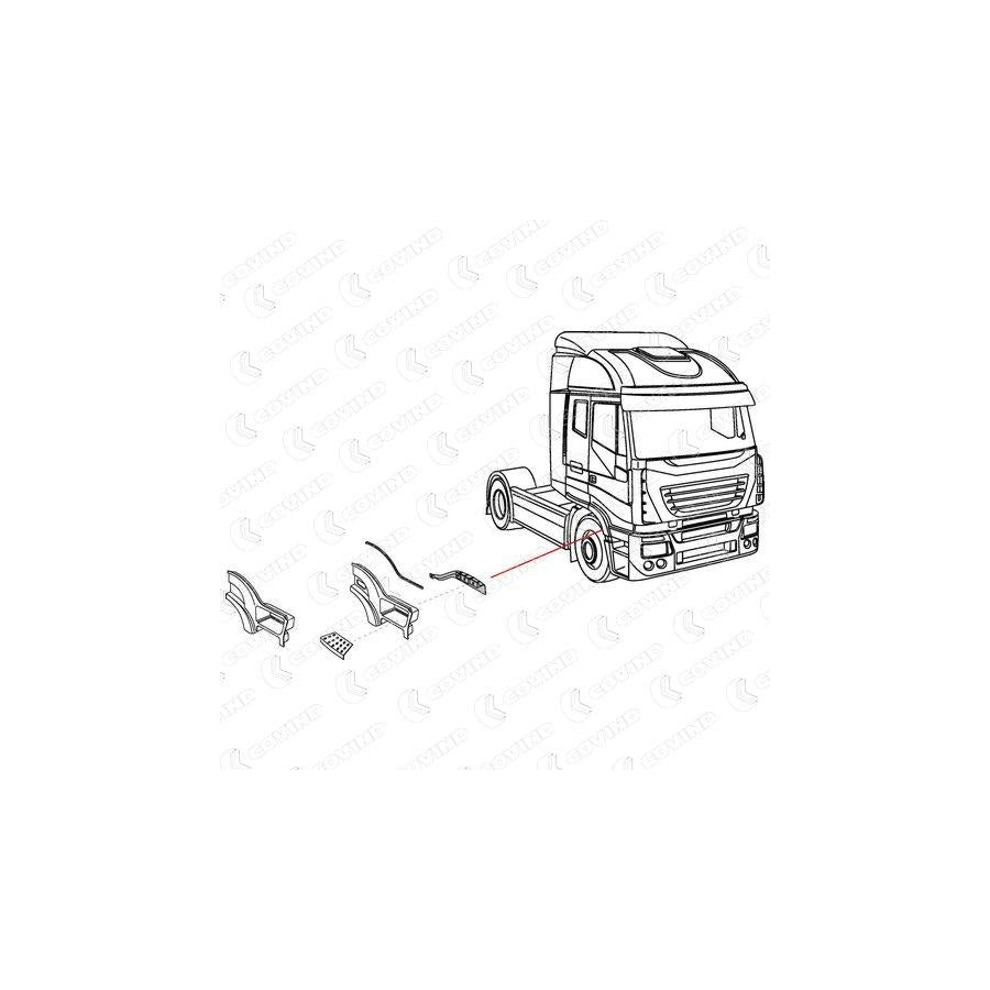 Covind 540/196 Wheel Arch Liner
