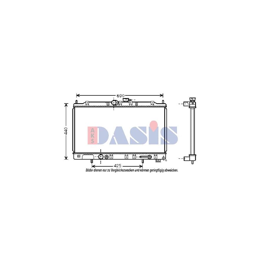 AKS Dasis 350007N Engine Radiator