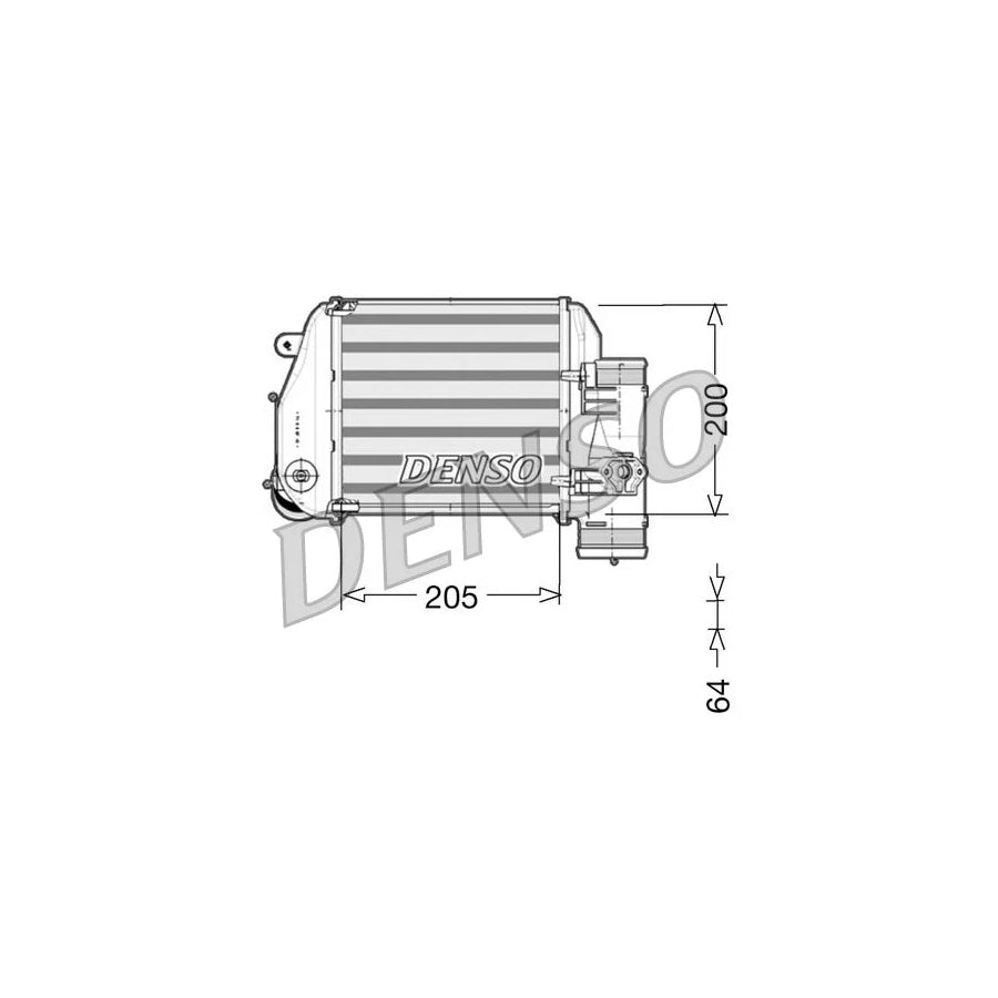 DENSO DIT02024 Intercooler for Audi A6 C6 Avant (4F5)