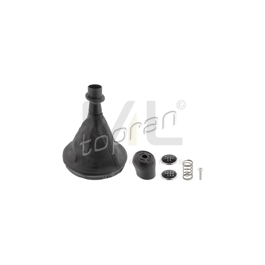TOPRAN 115 881 Gear Lever Gaiter for VW TRANSPORTER Black