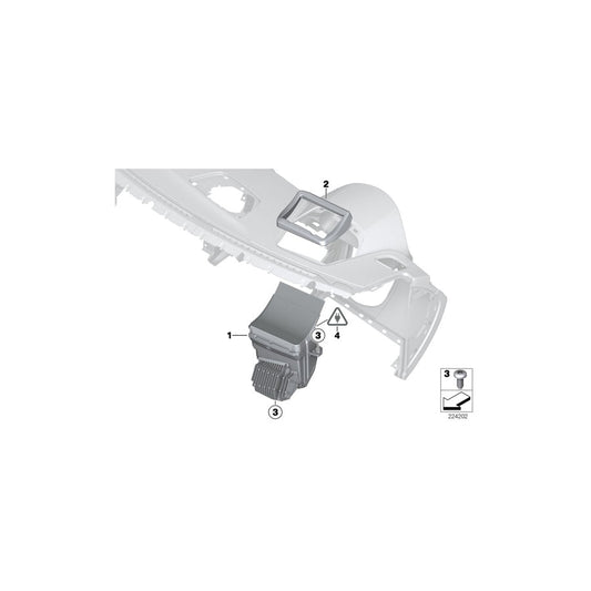 Genuine BMW 62309384375 Head-Up Display Left hand drive (Inc. X6 50iX 4.4, X6 40dX & X6 M) | ML Performance US