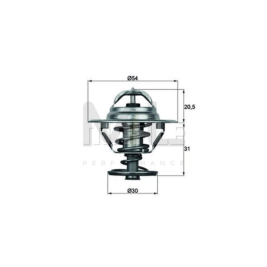 MAHLE ORIGINAL TX 23 71D Engine thermostat Opening Temperature: 71��C, with seal | ML Performance Car Parts