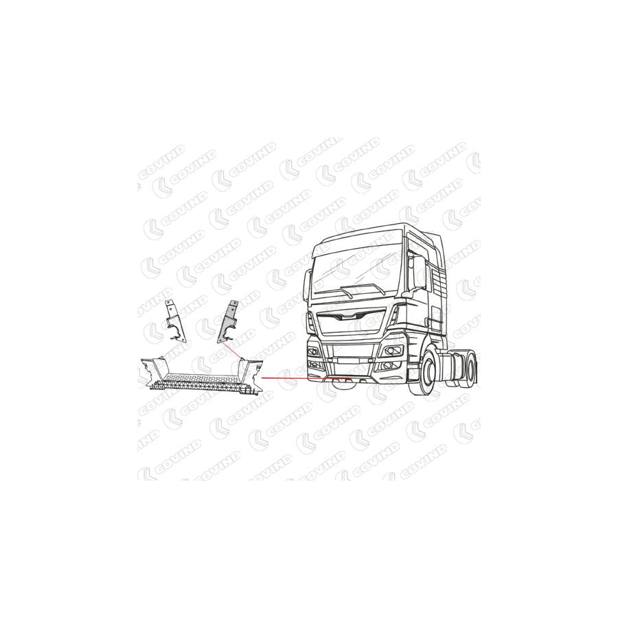 Covind Tx2/137 Mounting Bracket, Bumper