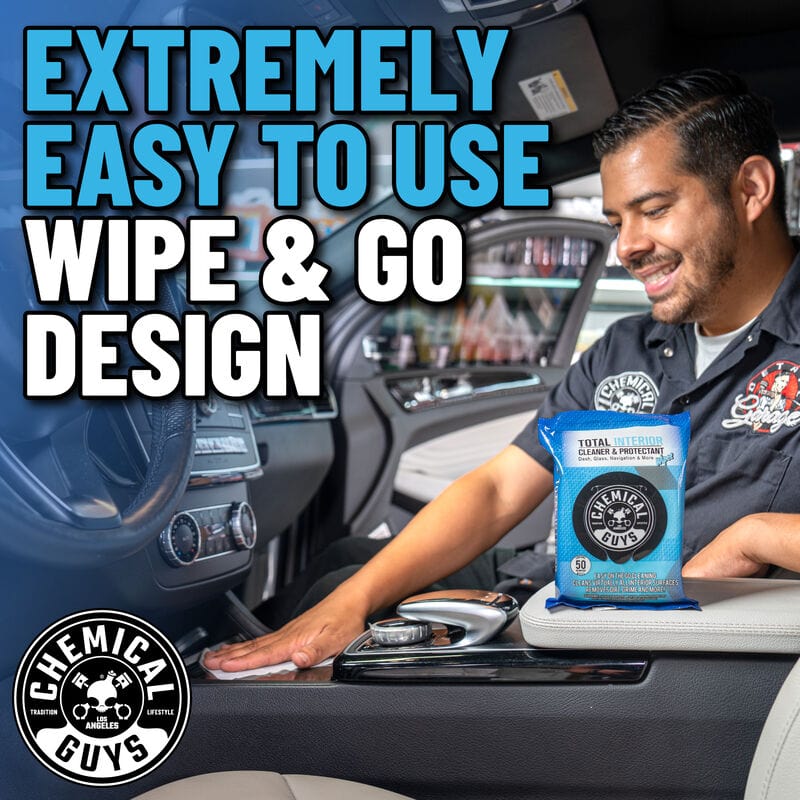Chemical Guys Total Interior Cleaner & Protectant Car Cleaning Wipes