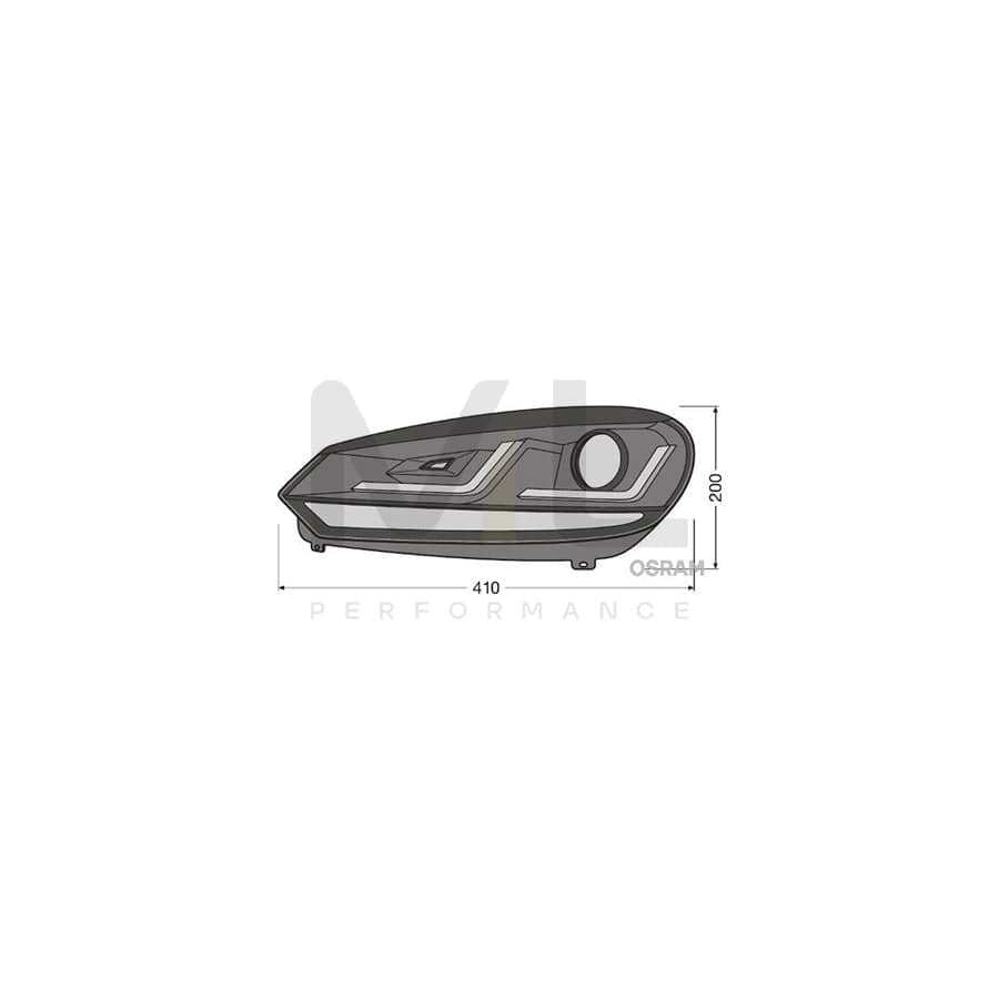 OSRAM LEDriving XENARC headlight LEDHL102-BK Headlight Set for VW GOLF