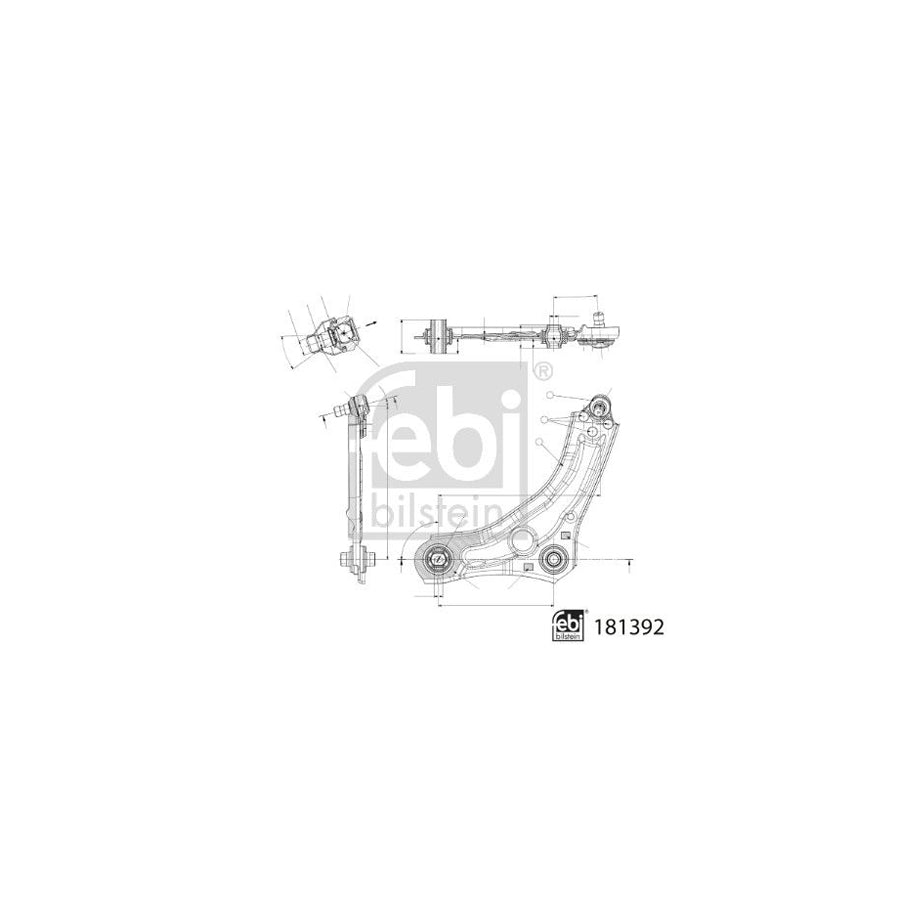 Febi Bilstein 181392 Suspension Arm for Renault Megane