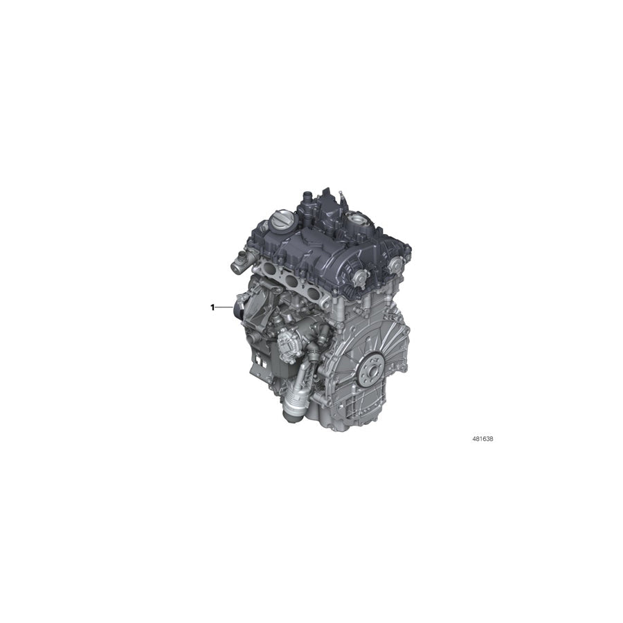 Genuine BMW 11002461619 F55 Short Engine B38A15F (Inc. Cooper) | ML Performance US Car Parts