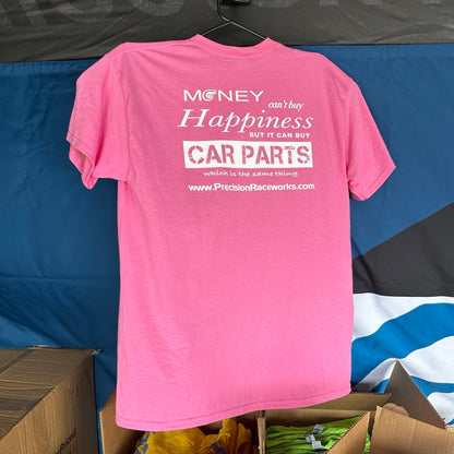 Precision Raceworks 201-0345-LIME-2XL Precision Raceworks T-Shirt - Money Can't Buy Happiness
