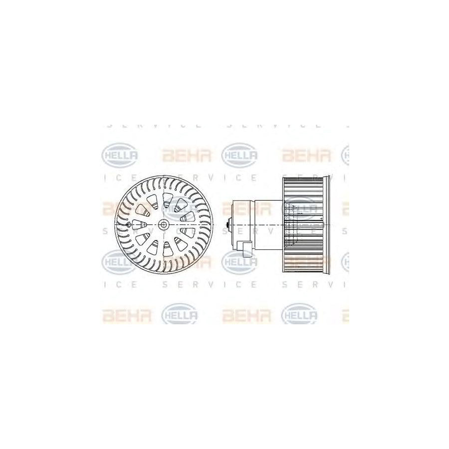 Hella 8EW 009 157-161 Interior Blower