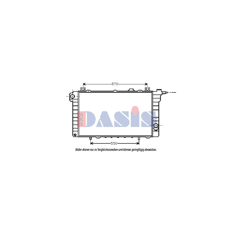 AKS Dasis 070480N Engine Radiator for Nissan Patrol