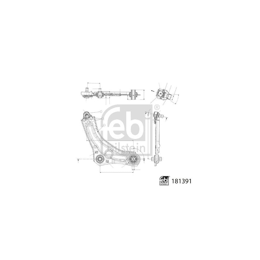 Febi Bilstein 181391 Suspension Arm for Renault Megane