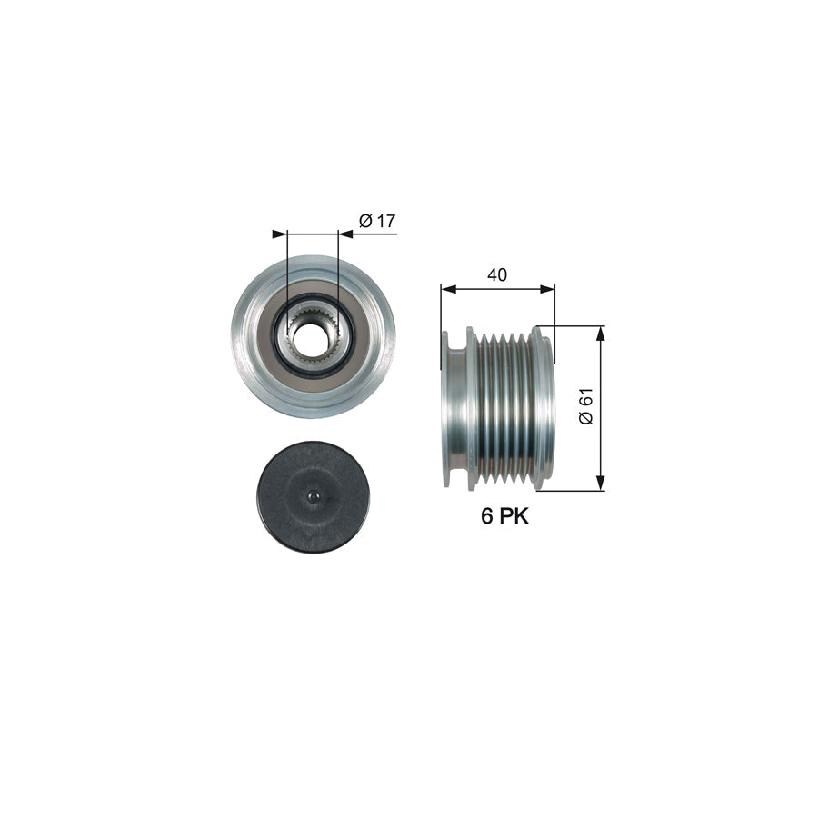 Gates OAP7013 Alternator Freewheel Clutch