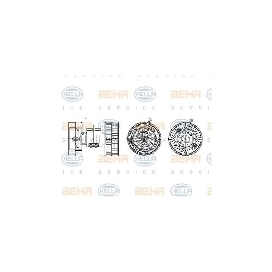 Hella 8EW 009 157-781 Interior Blower