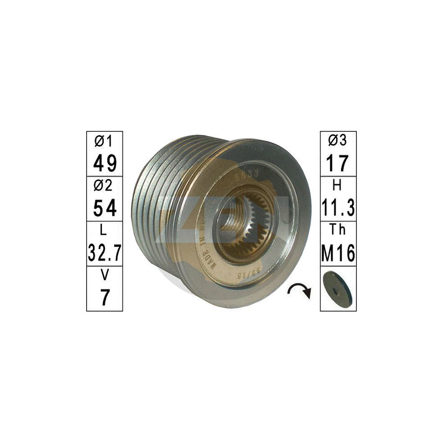 Era ZN5633 Alternator Freewheel Clutch