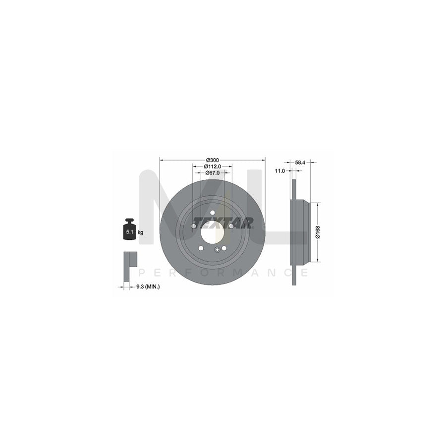 TEXTAR PRO 92099403 Brake Disc suitable for MERCEDES-BENZ S-Class Solid, Coated, without wheel hub, without wheel studs | ML Performance Car Parts