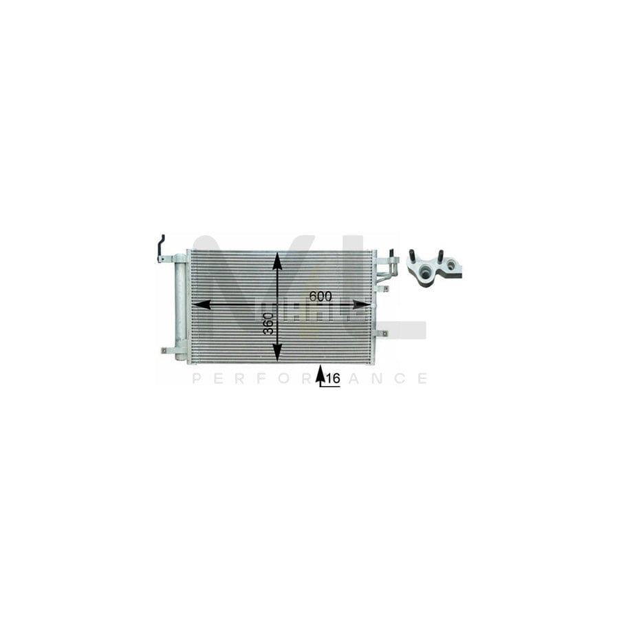 MAHLE ORIGINAL AC 430 000P Air conditioning condenser for KIA CERATO with dryer | ML Performance Car Parts