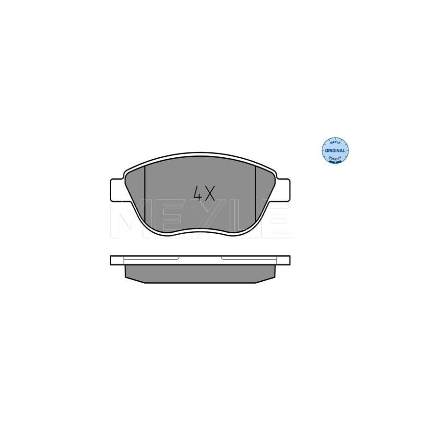 Meyle 025 237 0819 Brake Pad Set