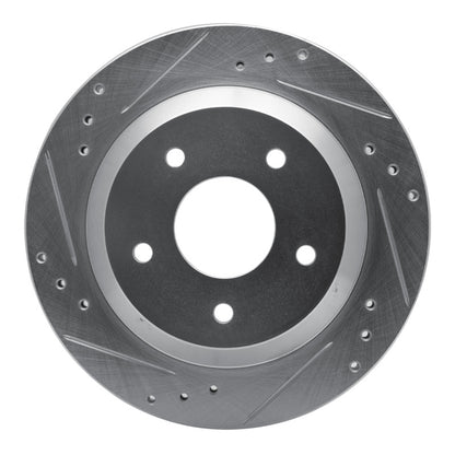 R1 Concepts R1 1985-1992 Chevrolet Camaro Rear Left Drilled & Slotted Silver Brake Rotor