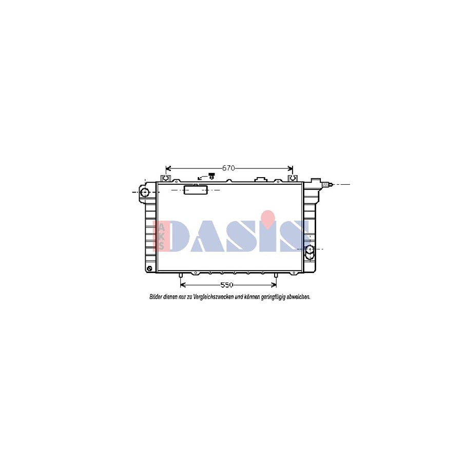 AKS Dasis 070500N Engine Radiator for Nissan Patrol