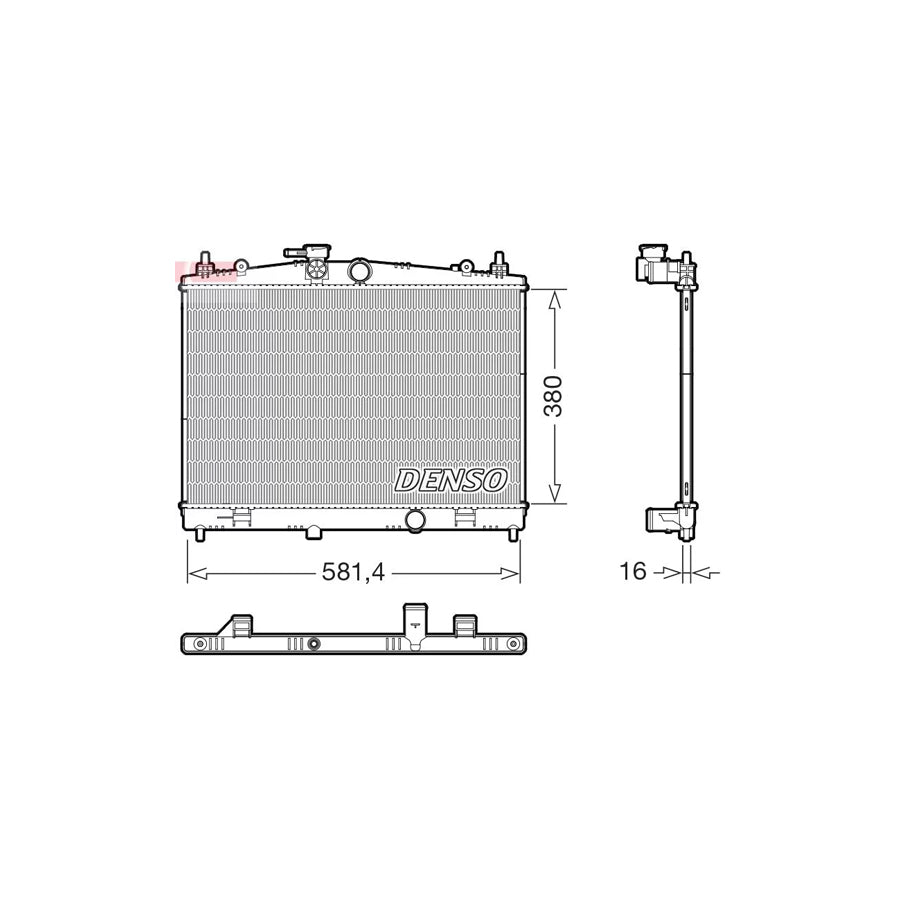 DENSO DRM46079 Engine Radiator for Nissan Juke (F15)