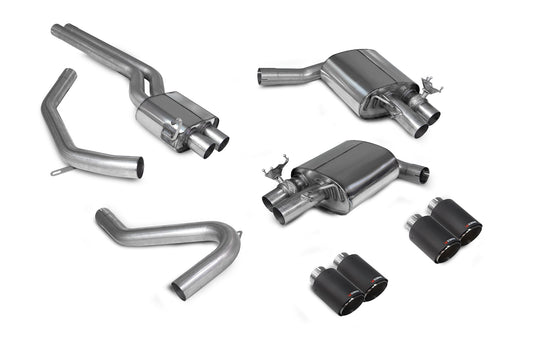 Scorpion SAU088CF Audi S4 B9 Resonated Half System | ML Performance US US