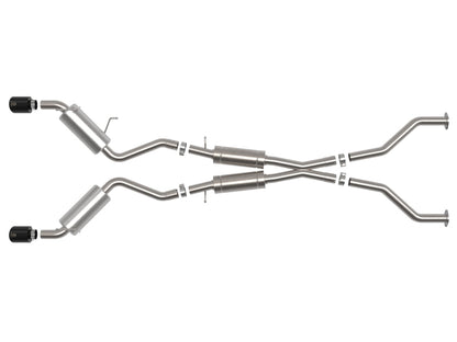 aFe Takeda Cat-Back Exhaust System Nissan 370Z 09-20 V6-3.7L- Black Tip