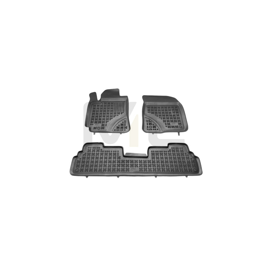 REZAW PLAST Tailored 201418 Floor mat set for TOYOTA Corolla Verso (AR10) Elastomer, Front and Rear, Quantity: 3, Black