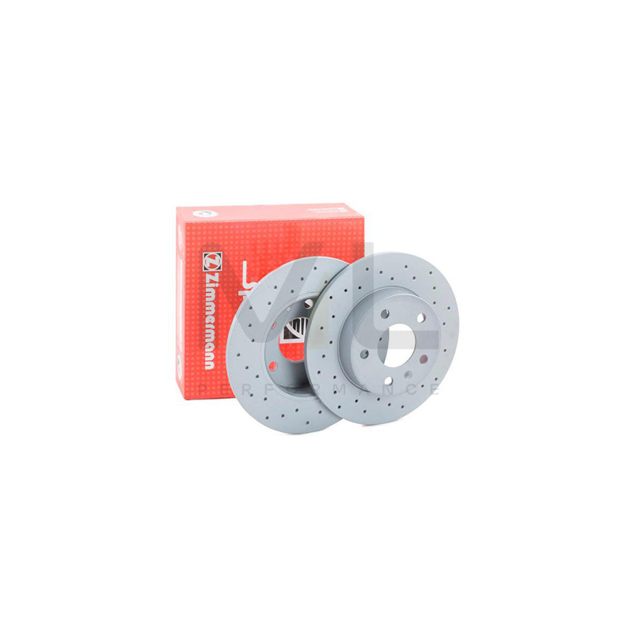 ZIMMERMANN SPORT COAT Z 430.1485.52 Brake Disc Perforated, Solid, Coated  - 1 piece