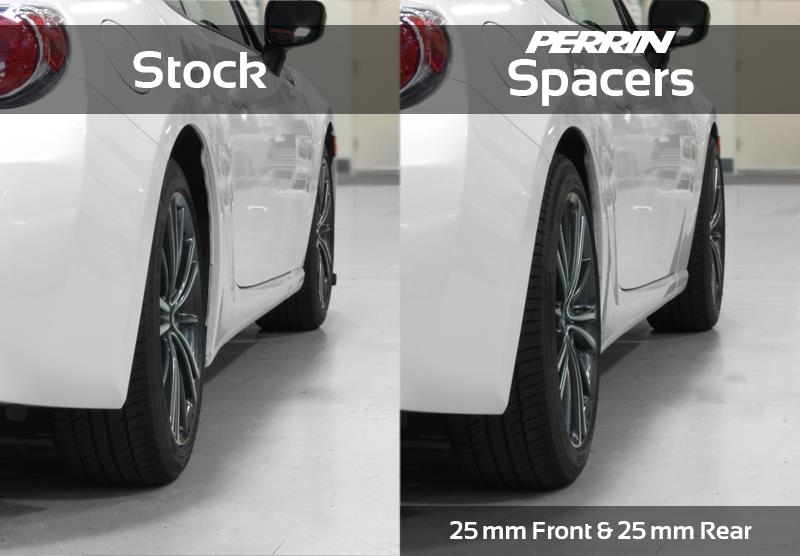 Perrin Performance PERRIN 02-14 Subaru WRX / 2004 STI / 13-25 BRZ & Toyota GR86 25mm Wheel Spacers 5x100 56mm CB - Pair