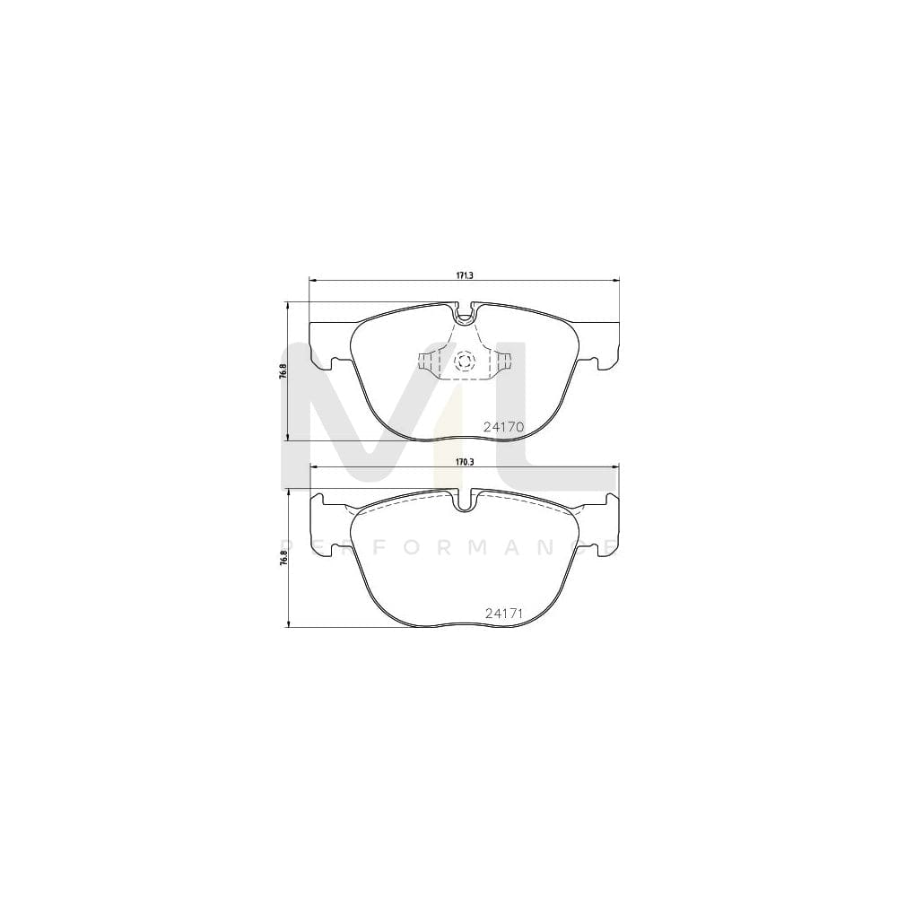 Hella 8DB 355 012-541 Brake Pad Set Prepared For Wear Indicator