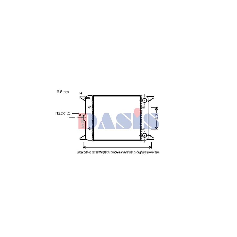 AKS Dasis 041530N Engine Radiator