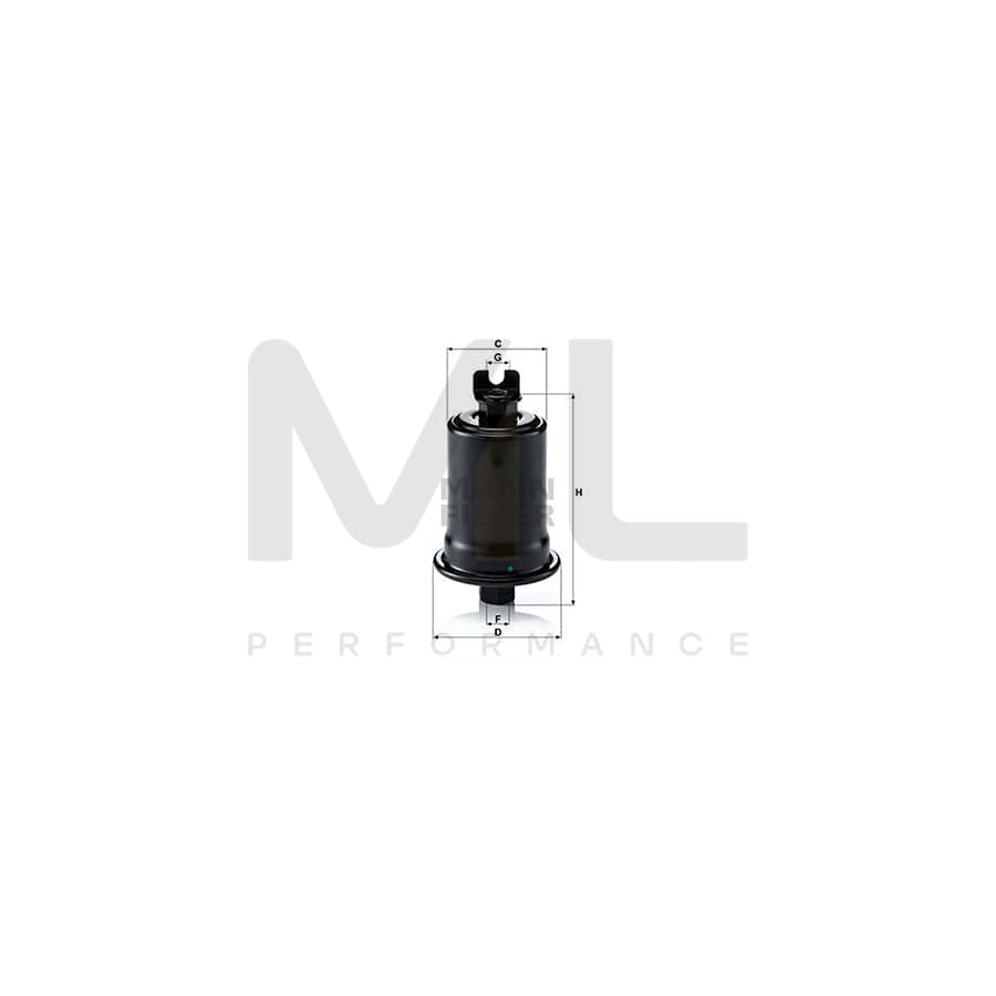 MANN-FILTER WK 614/30 Fuel filter In-Line Filter