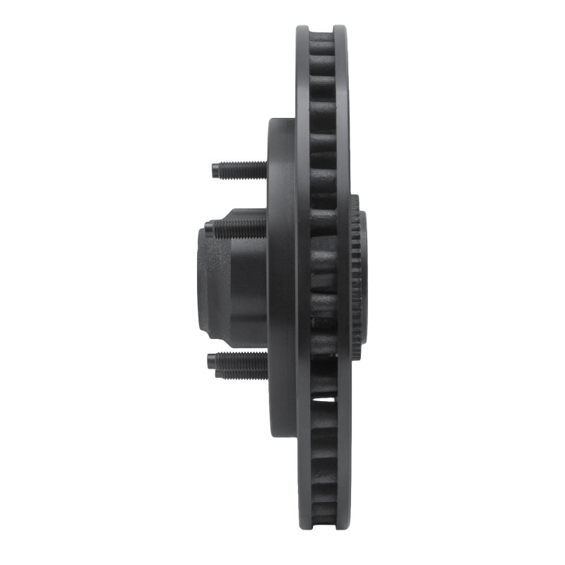 R1 Concepts R1 97-00 Ford Expedition Front Left Drilled & Slotted Black Brake Rotor