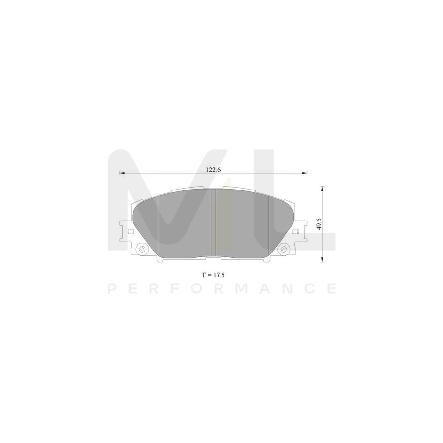 Bosch 0986Ab2403 Brake Pad Set BP2403NDB1820BL | ML Performance Car Parts