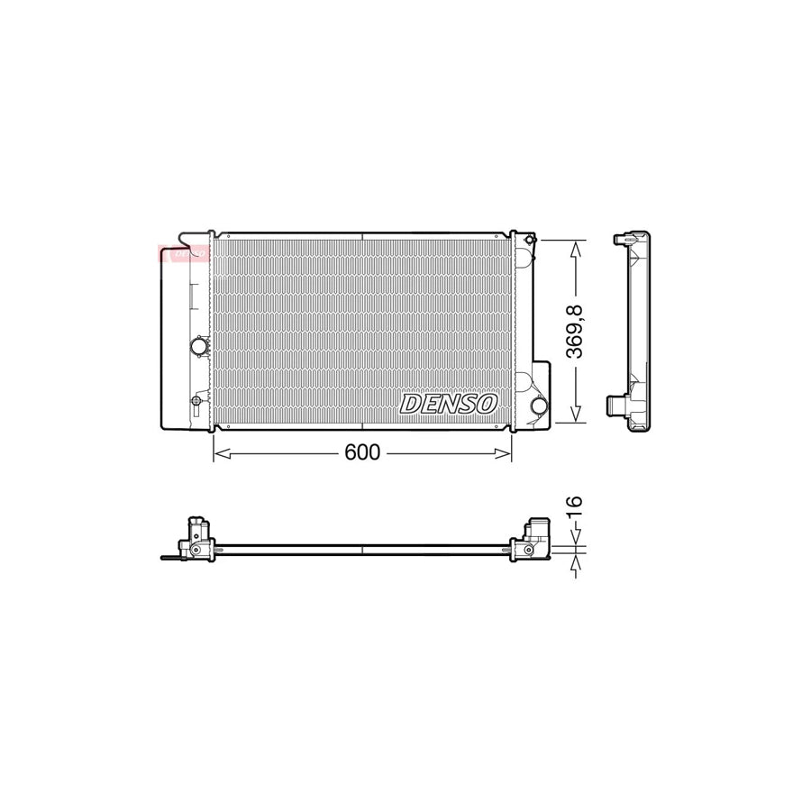 DENSO DRM50126 Engine Radiator