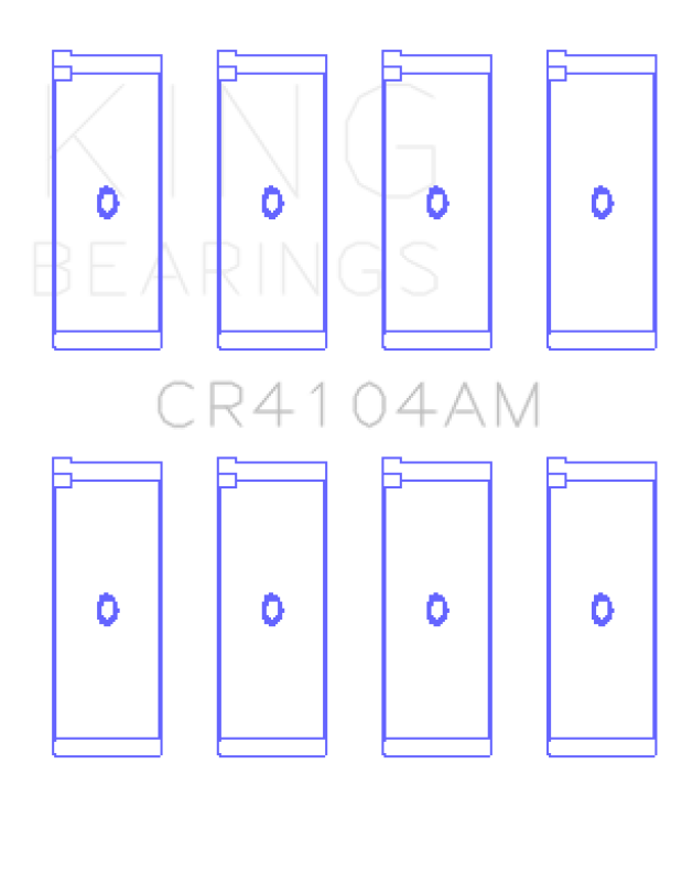 King Engine Bearings Audi Abb/Abm/Adp/Pp/Rn (Size +1.0mm) Connecting Rod Bearing Set
