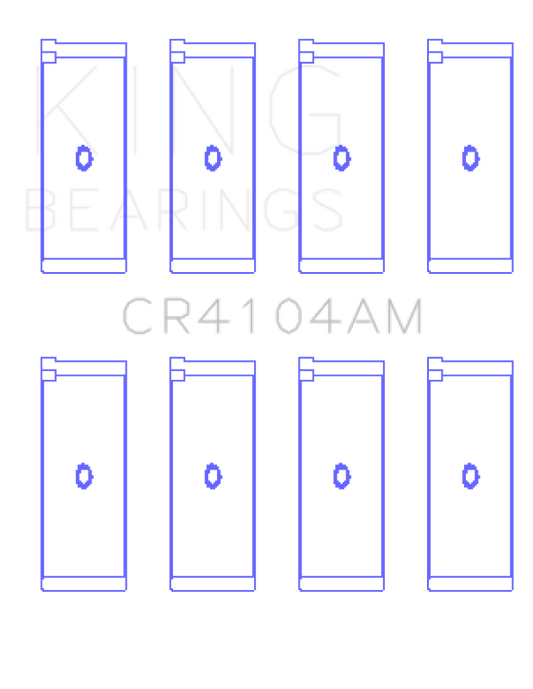 King Engine Bearings Audi Abb/Abm/Adp/Pp/Rn (Size +1.0mm) Connecting Rod Bearing Set