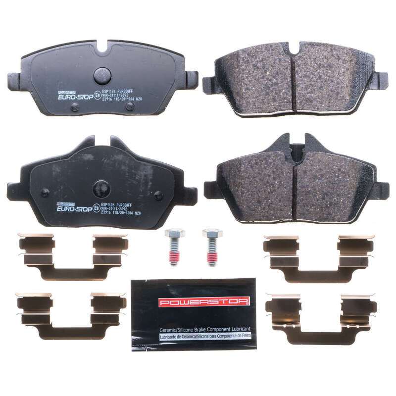 PowerStop Power Stop 07-19 Mini Cooper Euro-Stop ECE-R90 Front Brake Pads