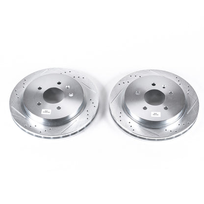 PowerStop Power Stop 03-07 Cadillac CTS Rear Evolution Drilled & Slotted Rotors - Pair