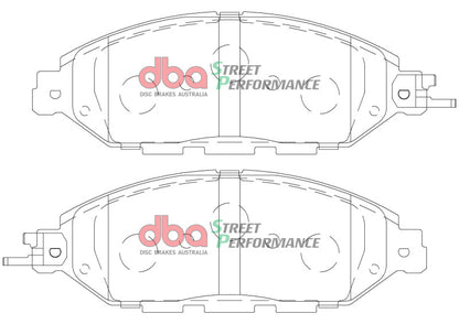 DBA 2013 Infiniti JX35 Front SP Performance Brake Pads