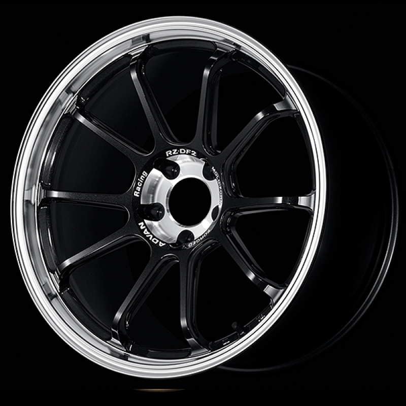 Advan RZ-DF2 19x9.5 / +44 Offset / 5x100 / 63mm Bore / Diamond Cut and Racing Titanium Black