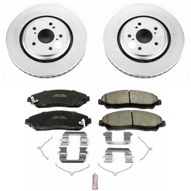 PowerStop Power Stop 14-16 Acura MDX Front Z17 Evolution Geomet Coated Brake Kit