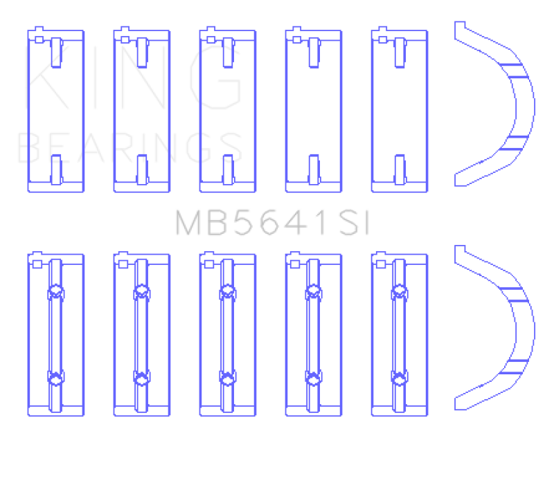 King Engine Bearings Hyundai G4HC/G 1.0/1.1L SOHC 12V Main Bearing Set