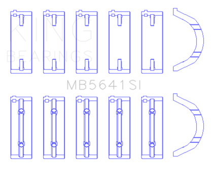 King Engine Bearings Hyundai G4HC/G 1.0/1.1L SOHC 12V Main Bearing Set