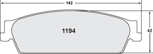 PFC 1194.20 194 CARBON METALLIC BRAKE PAD SET