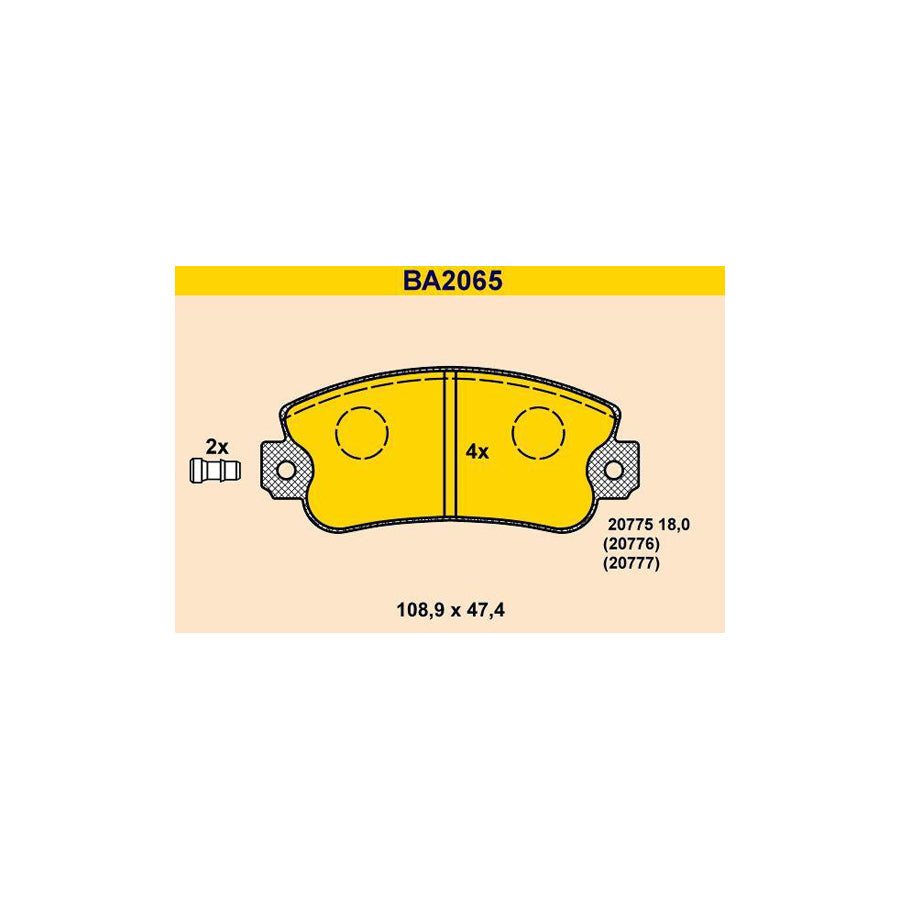 Barum Ba2065 Brake Pad Set