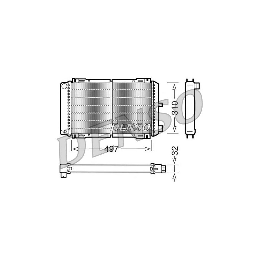 DENSO DRM10031 Engine Radiator for Ford Fiesta
